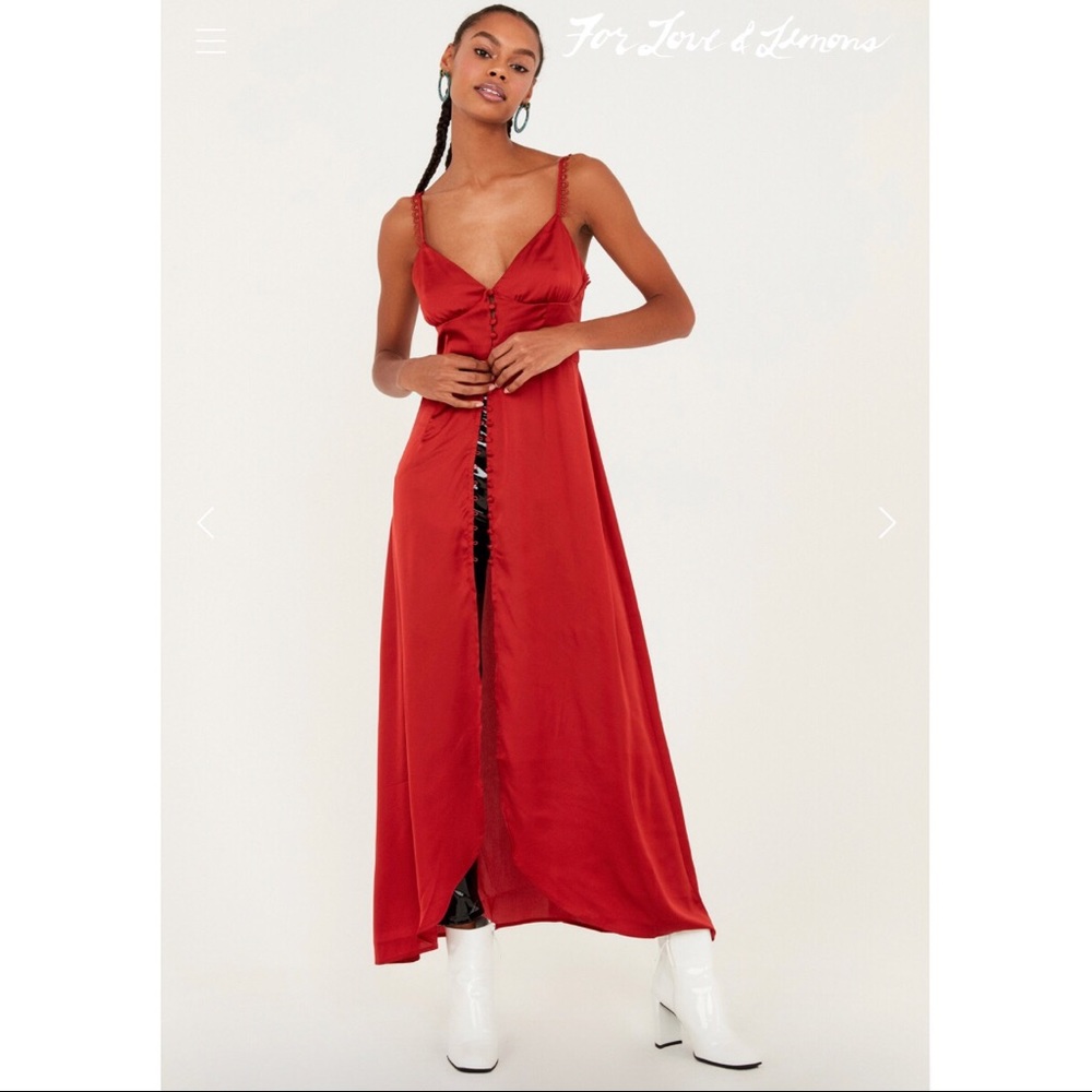 For Love and Lemons Isabella Button Up Maxi